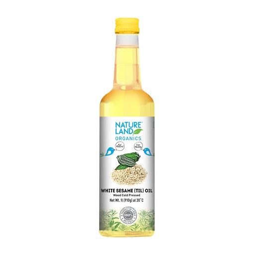 Organic Wood Cold Pressed White Sesame Oil 1 Ltr